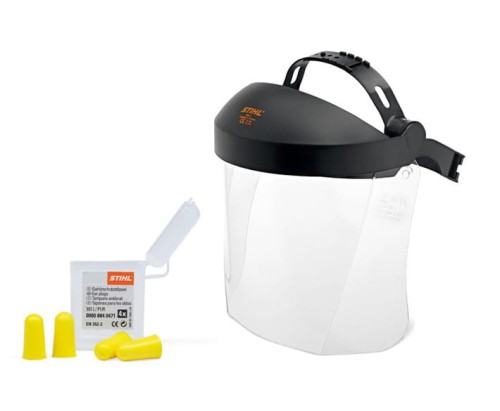 Osłona twarzy/słuchu krótka z wizjerem PC